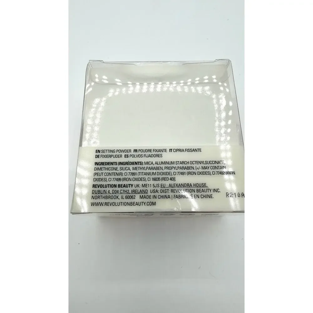 Revolution Beauty Conceal & Fix Setting Powder, Light Yellow, SEALED, New